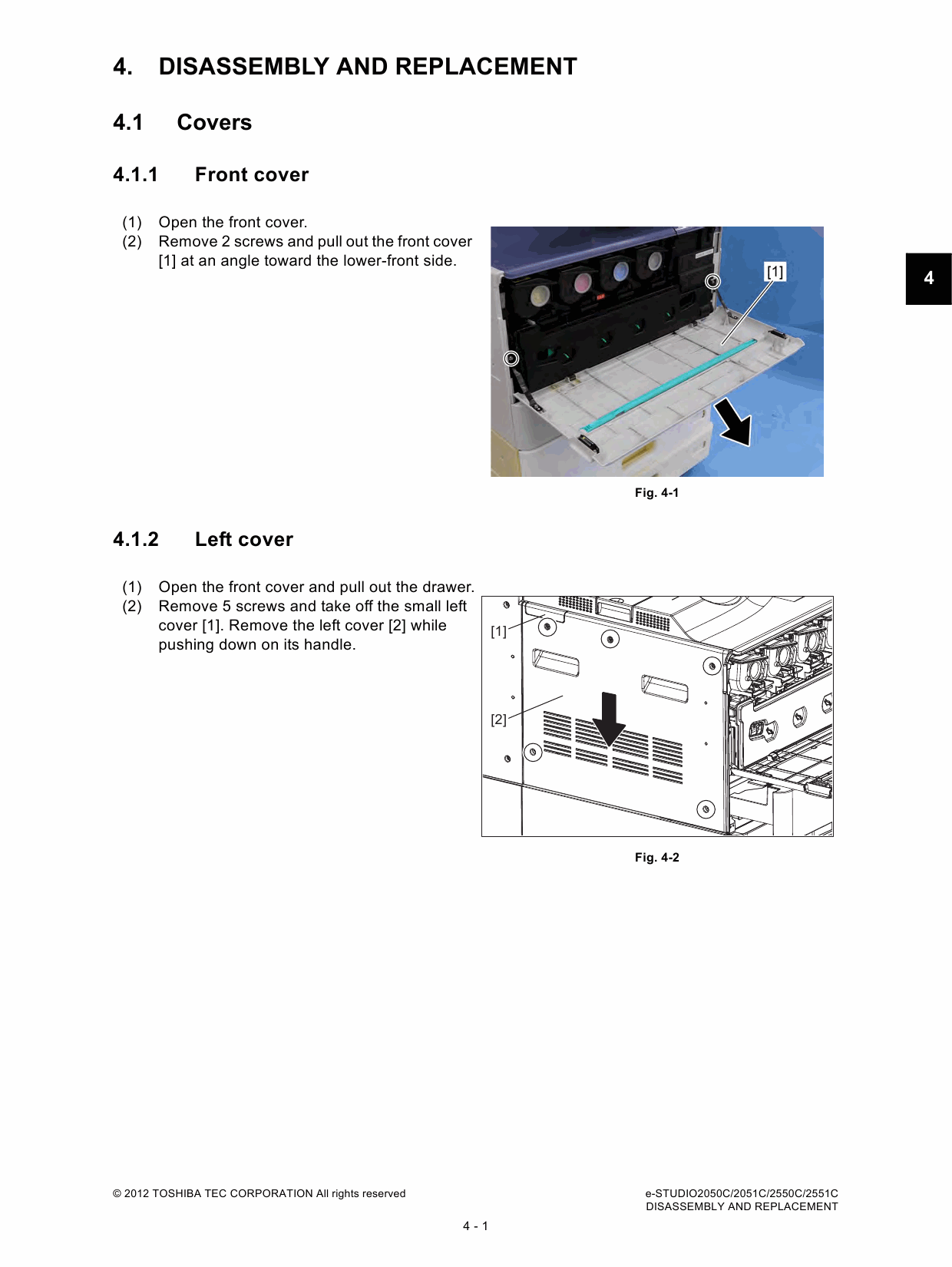 TOSHIBA e-STUDIO 2050c 2051c 2550c 2551c Service Manual-4